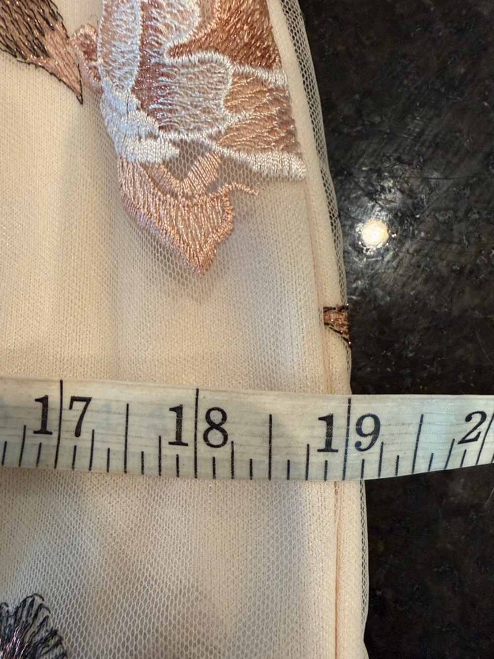 Adrianna Papell Floral Embroidered Sheath Dress Size 10 - Picture 11 of 14